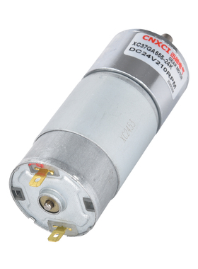 37GA5c55小型减速电机12V直流齿轮低速大功率马达有刷可调速大力