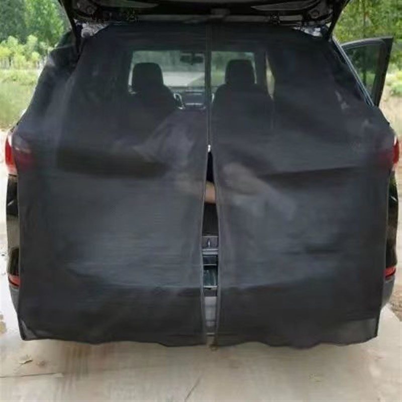 汽车防蚊遮阳SUV磁性自驾游磁吸装备通风后备箱防虫网纱窗尾门