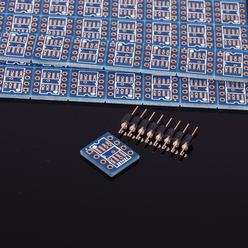 SOP-8转DIP-8运放转接板 贴片转T直插双面沉金板