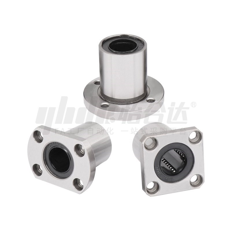 圆法兰直线轴承LME02-d1o2 8 10 13 16 20 25 30 35 40 50 LMF6