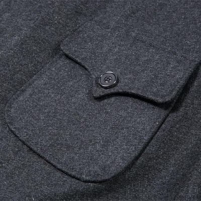 冲喜 殡葬用品 寿衣加厚毛料老人E七件套中山装备用冲喜男全套