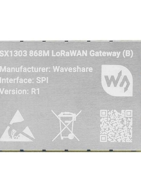 SX1303 868M LoRaWAN 网关模块扩展板树莓派 标准Mini-PCIe接口