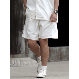 25SS新款 运动裤 纯棉休闲宽松阔腿直筒五分裤 男夏季 子 短裤 RUSHBON