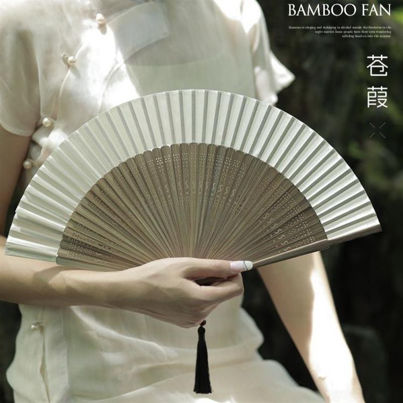 中式竹扇古风扇子折扇结婚拍照古