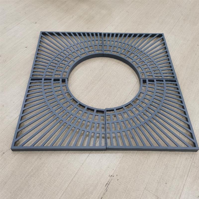 可定制方形不锈钢树篦子圆形耐候钢树池盖板树穴围子镀锌护树格栅