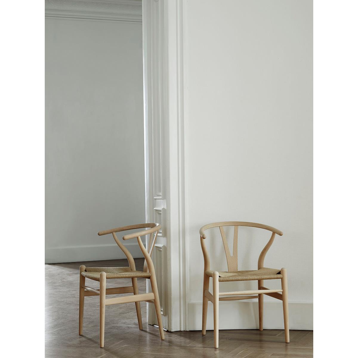 丹麦 Carl Hansen CH24 餐椅 Y椅藤编椅实木靠背椅大师设计艺术