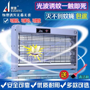 华雄电击LED灭蚊灯灭蝇灯诱捕驱灭苍蝇器静音餐厅商用家用无辐射