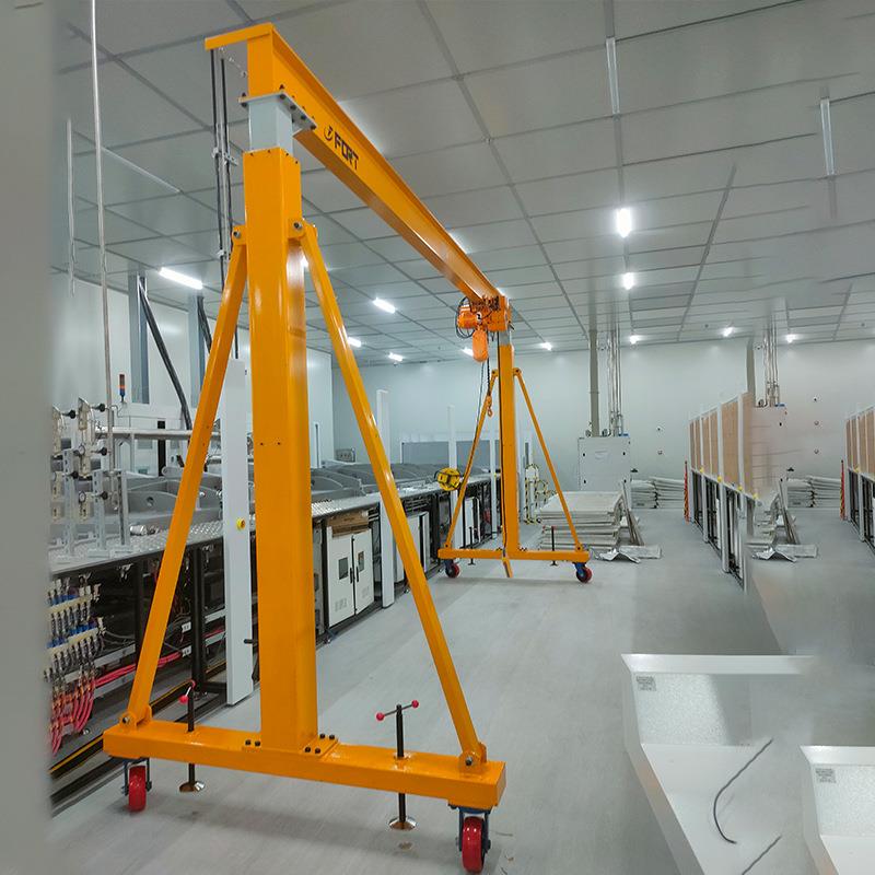 FT2-01供应2吨吨5吨移动式龙门吊手推万向高度可调龙门架