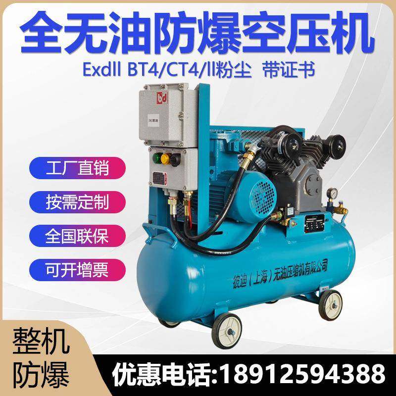 小型防爆空压机BT4移动型化工天然气粉尘CT4高压微型空气压缩机