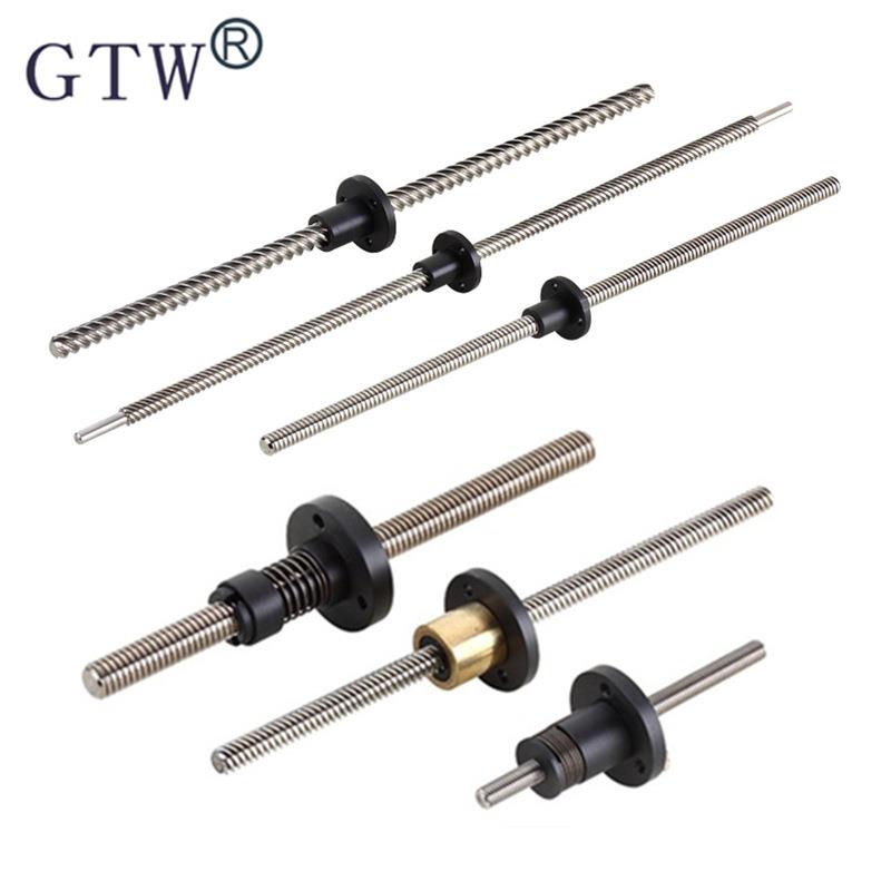 消隙螺杆螺母副T型丝杆ACME丝杆铜/弹簧/梯形/POM/消隙螺母工厂