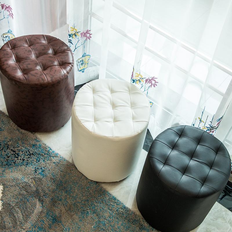 床头储蓄小凳子时尚创意换鞋凳收纳带储物沙发凳穿鞋凳式可坐皮墩