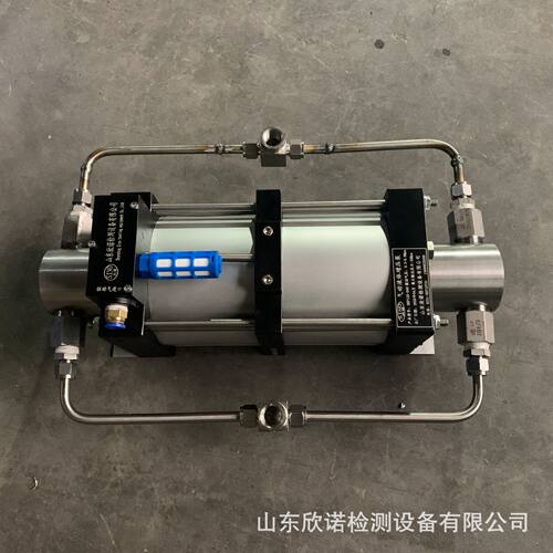 定制气动试压泵液体压力提升双缸高压无泄漏空气驱动气液增压泵
