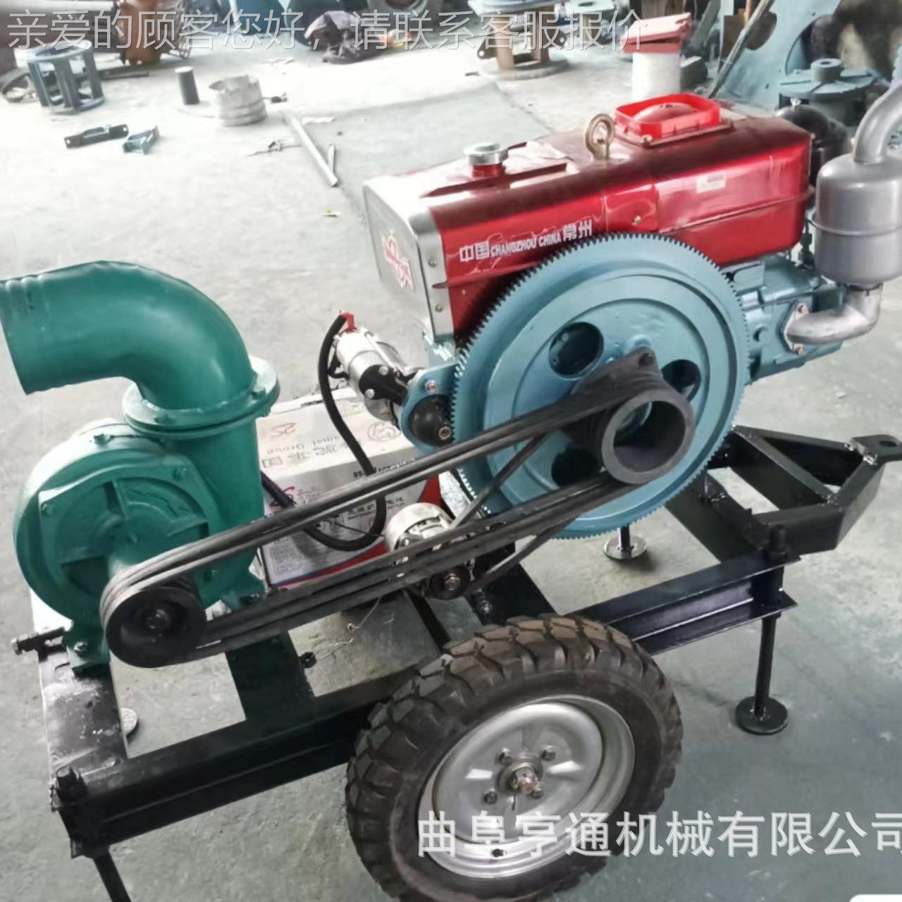 拖DGG6寸水泵柴款万向油节动传动灌溉泵移式车河道抽水农用水泵