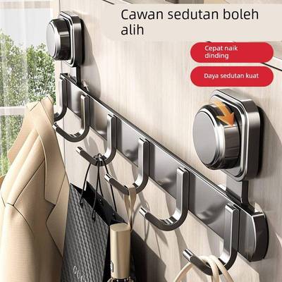 吸盘门后挂钩强力粘胶免打孔浴室置物架钩子入户门挂衣架毛巾收纳