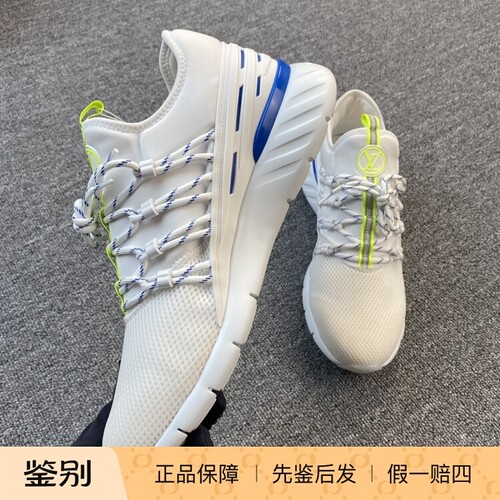LV路易威登 男士白色科技网面休闲运动鞋   114746二手闲置
