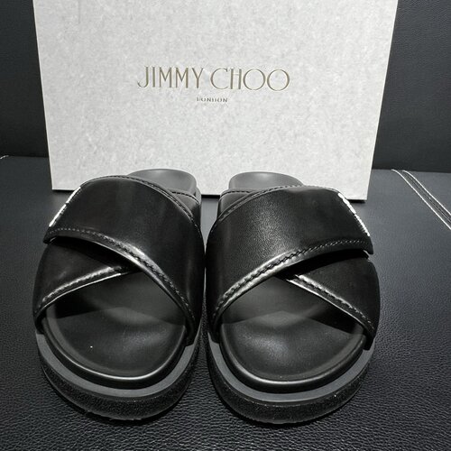 Jimmychoo黑色交叉拖鞋 149717二手闲置