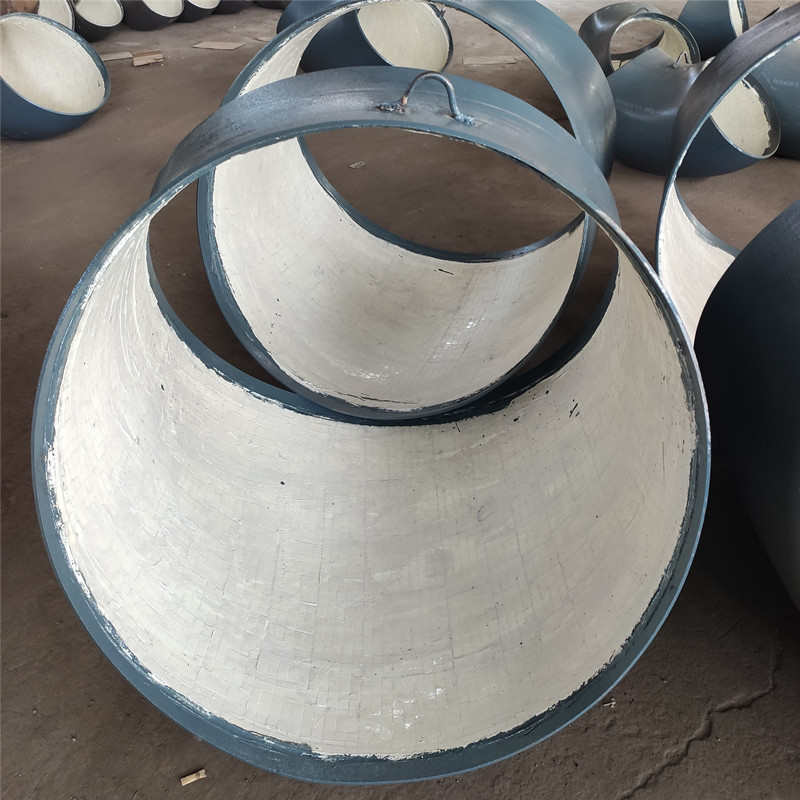 耐磨弯头自蔓燃覆合陶瓷管90度虾米腰陶瓷贴片双金属耐磨管件厂家