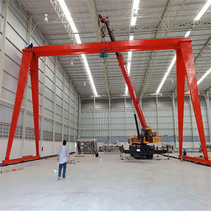 MH10吨遥控单梁门式起重机电动葫芦桁架起重设备欧式单梁龙门吊