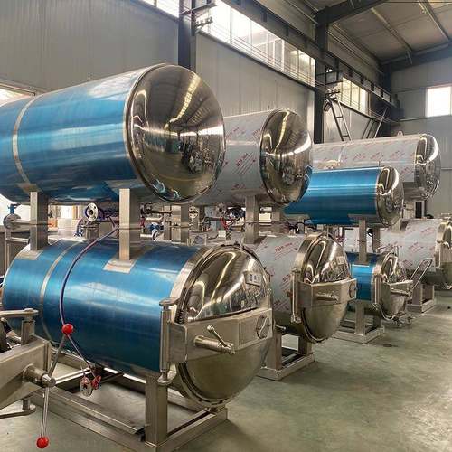 饮料杀菌釜肉罐头杀菌设备机械喷淋式灭菌锅
