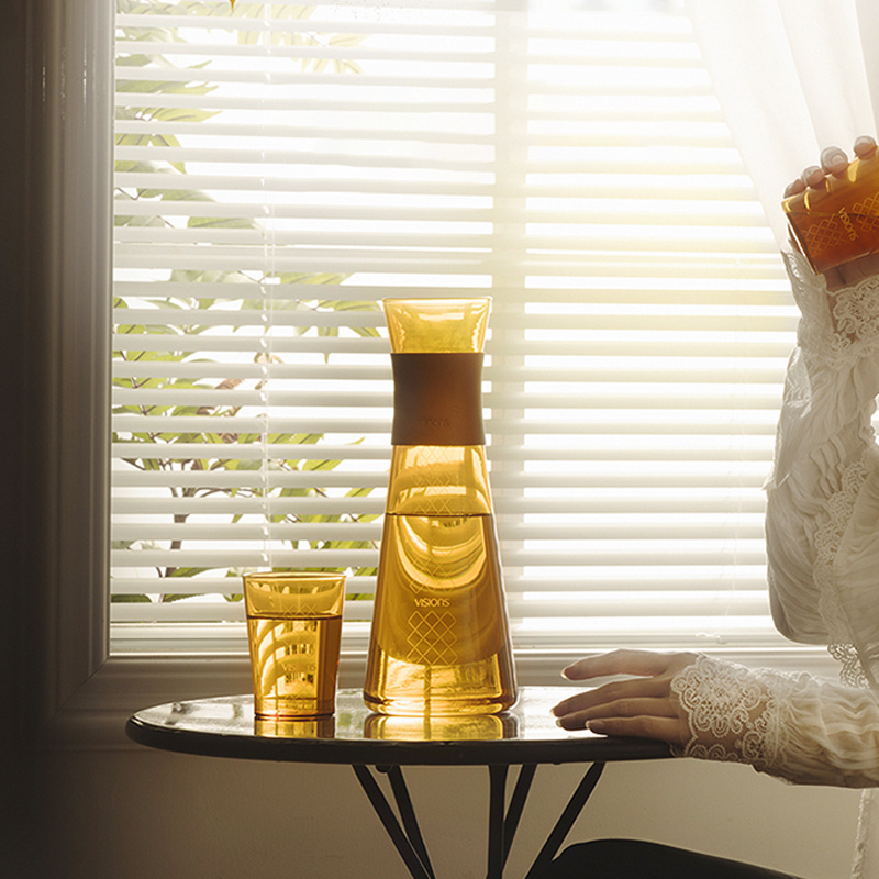 康宁冷水壶玻璃家用耐高温食品级高硼硅玻璃冰箱夏天凉水壶礼盒