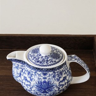 复古手工老陶泥陶瓷家用办公茶壶功夫茶具防烫手青花过滤泡茶单壶