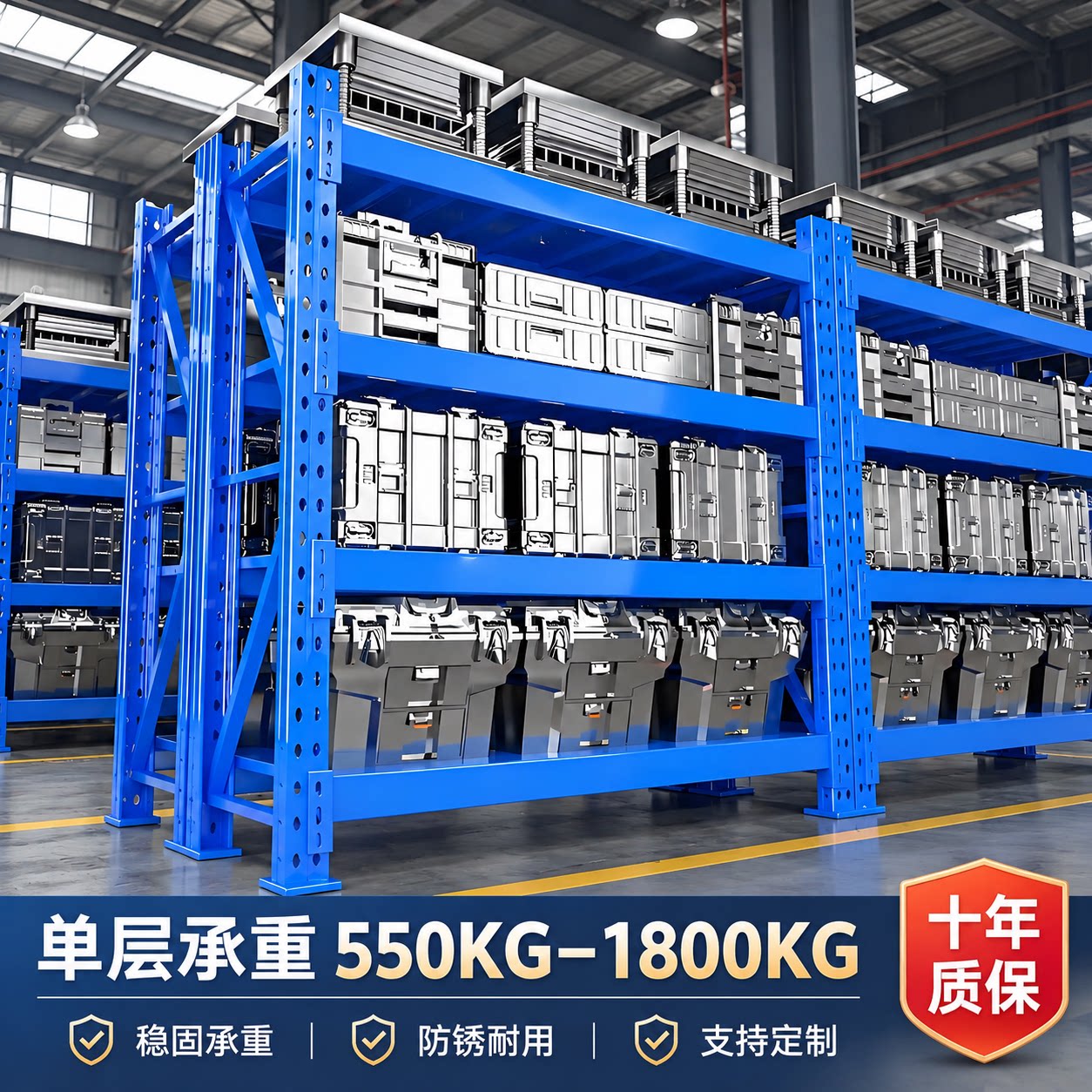 重型工业货架稳固承重仓储更省心