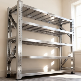 304不锈钢重型货架置物架商用工业多层仓储仓库地下室冷库储物架