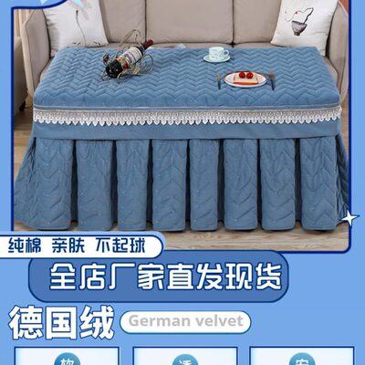 2023秋冬新款长方形烤火罩套高档加厚分体式电暖炉罩茶几桌布套子