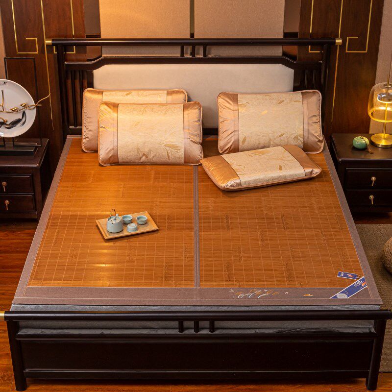 22新款夏凉面凉席2.对节竹青夏天席子