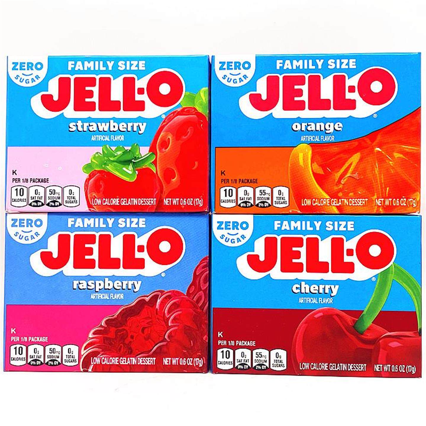 Jello Sugar Free Gelatin Dessert美国进口无糖低热量果冻粉