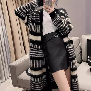 长款 宽松显瘦毛衣外套 针织开衫 女秋冬穿搭高级超好看今年流行大版
