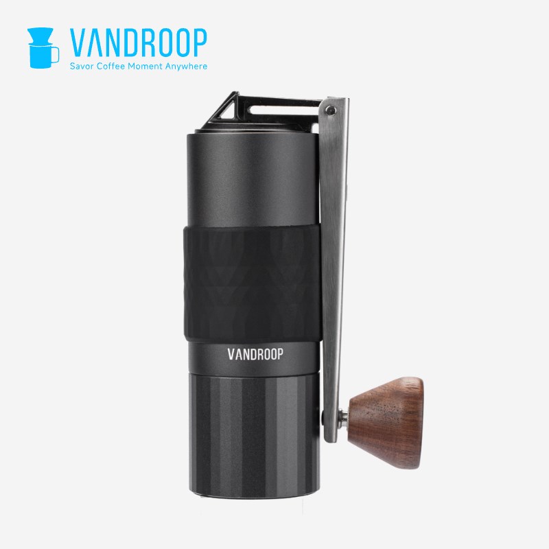VANDROOP手摇咖啡磨豆机意式小型便携钢芯研磨机手动家用咖啡机