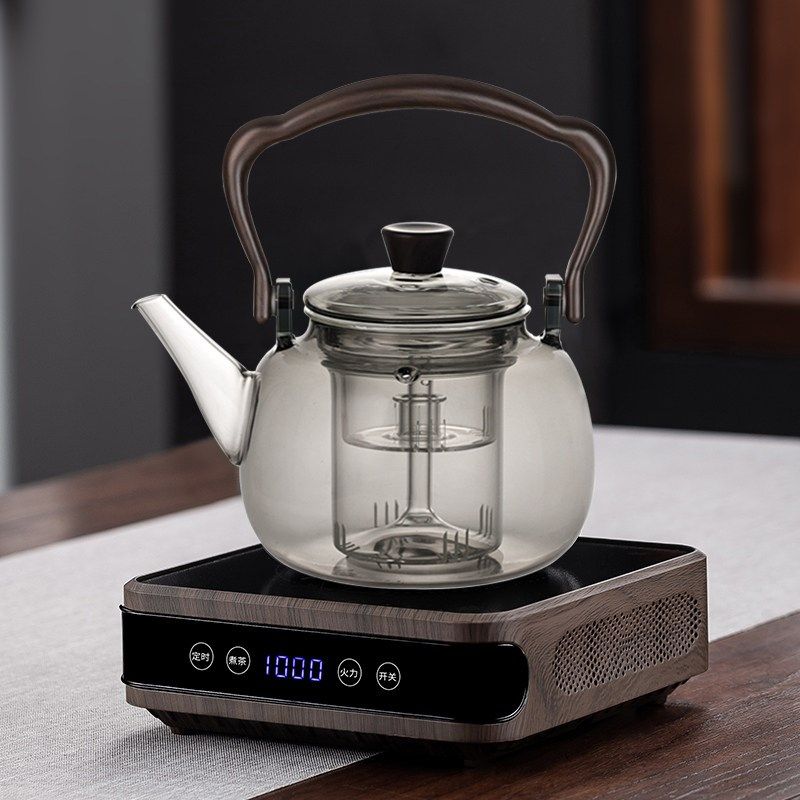 微道电陶炉茶壶高硼硅玻璃煮茶壶定时控温泡茶专用电茶炉煮茶器
