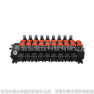 DCV60 9 Spool 60L/min Hydraulic Sectional Manual Valve