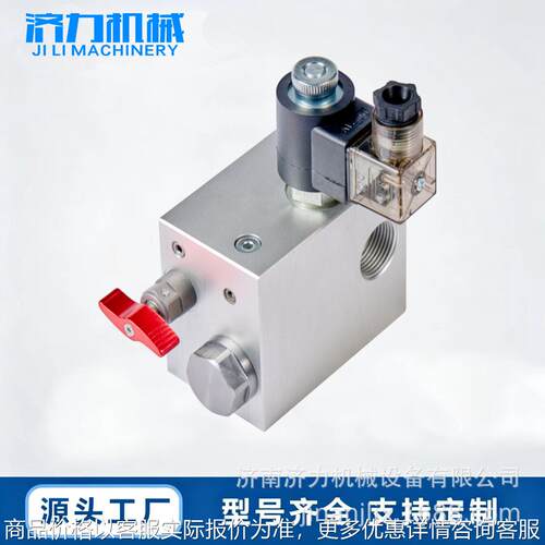 济力 别墅电梯专用液压站102管道式保压阀组防坠保压集成升降控制