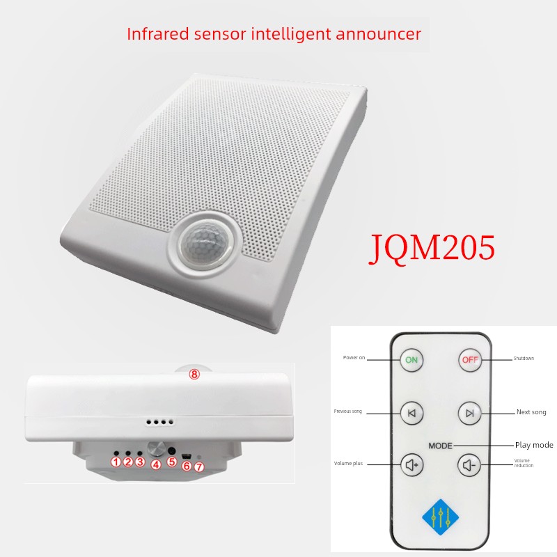 Jqt02报报员Jq308报报员自动扶梯语音报警红外佳人防水提示