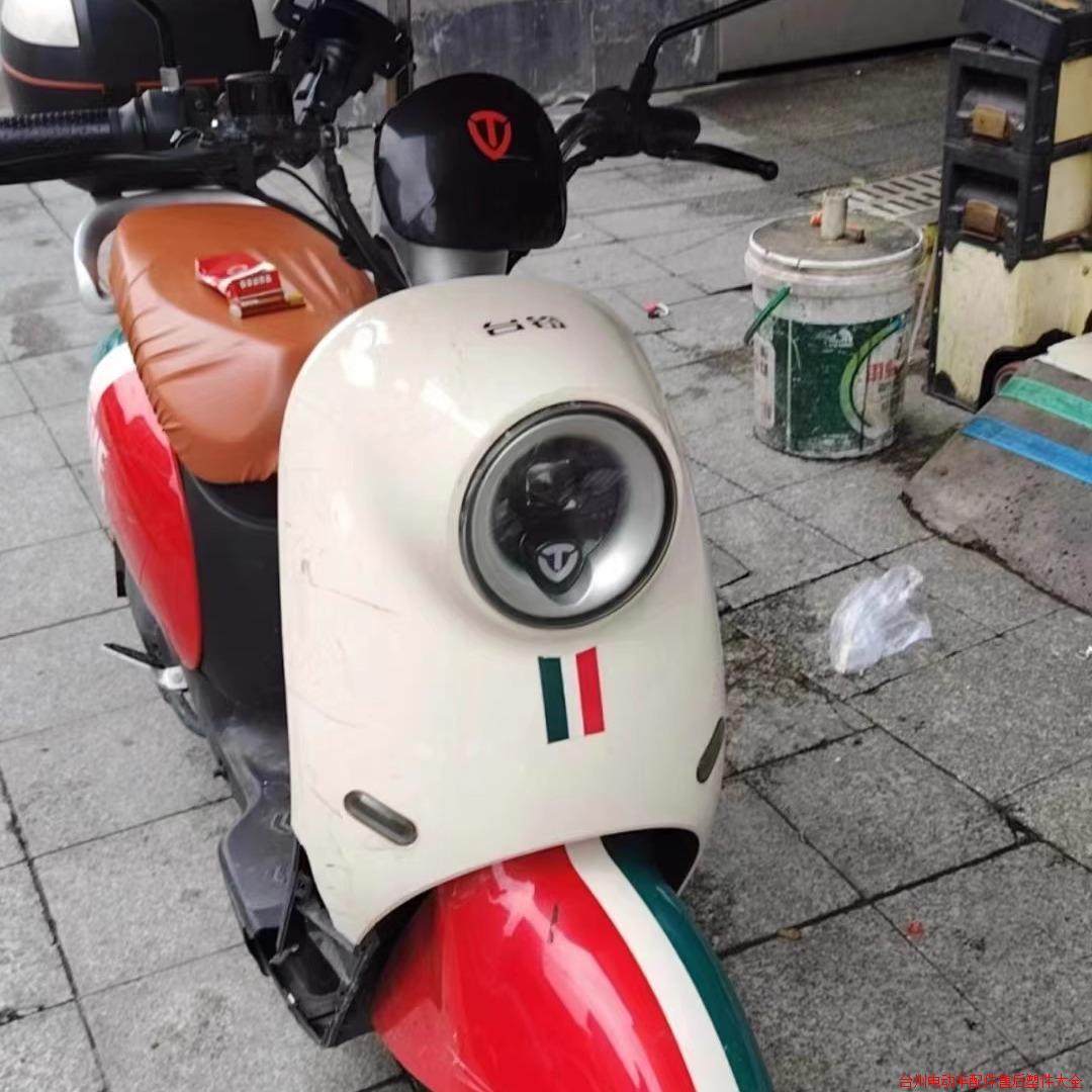 台铃N1EB电动车外壳配件前围面板工具箱前泥板大灯灯具全套塑件