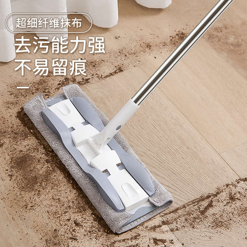 夹布拖把家用一拖净拖地平板拖布替换布拖木地板擦地抹布吸水