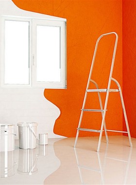 环保净味橘c色内墙乳胶漆墙面漆彩色橘色免调色橙色桔色橘红桔红