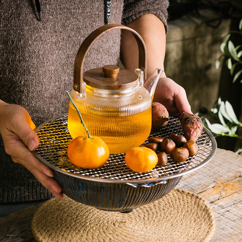 围炉煮茶炉煮茶壶茶具套组围炉煮茶黑晶炉家用茶壶玻璃煮茶器煮茶,餐饮具,煮茶炉,淘宝优惠券,粉丝福利购,淘宝优惠卷