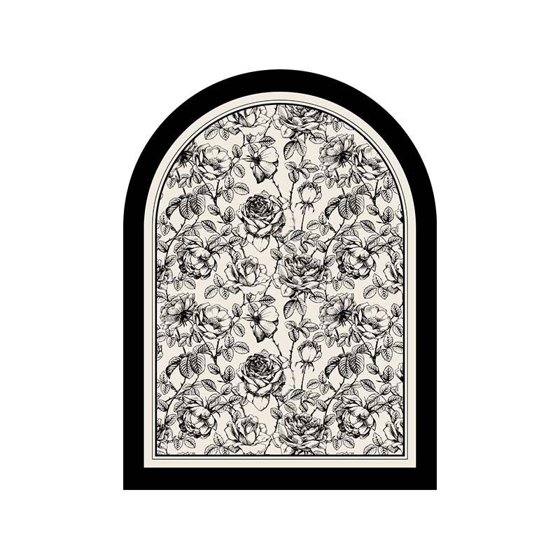 罗塞尔中古风入户门地垫可裁剪玄关脚垫防滑门地毯进门门口家用