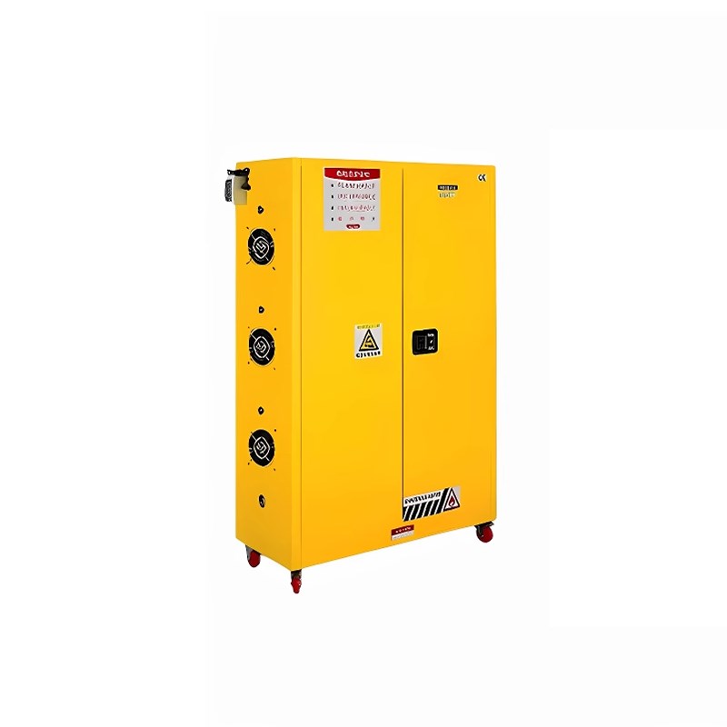 电池防爆柜铅蓄电池储存柜电池防火运输箱锂电池充电箱带散热装置