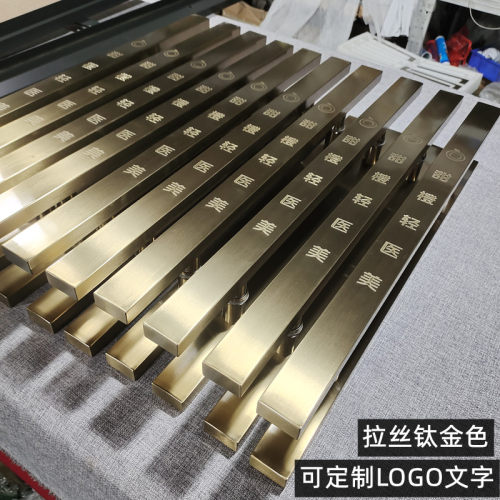 加厚不锈钢玻璃门拉手豪华酒店大门拉手木门推拉门古铜色黑色现货