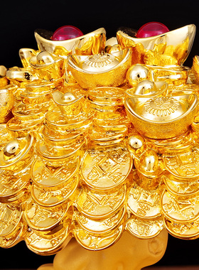 大号招财貔貅摆件摇钱树皮丘工艺品办公室业礼品客厅酒柜装饰品