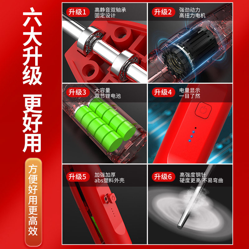 纺织厂电动清洁器电捻杆皮辊清洁机绞枪细纱捻花枪绞针电捻棍