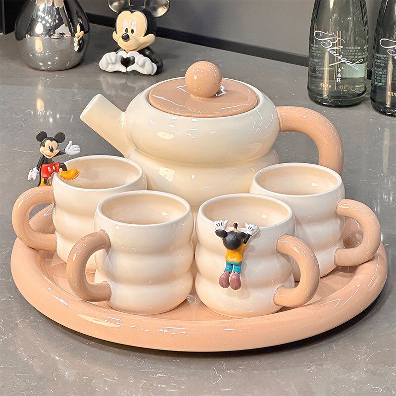 高级感杯具套装家用客厅高颜值水壶喝水杯子一套乔迁新居茶杯茶具