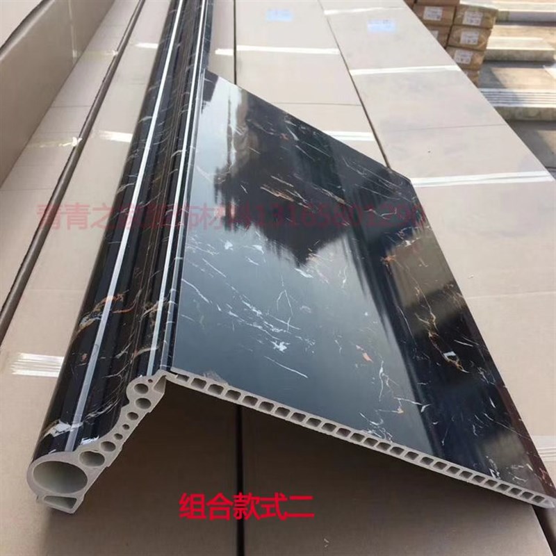 仿大理石材窗套门套包边线条电梯门套垭口收边线石塑压边线腰线