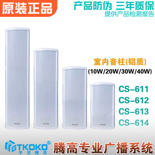 CS-611 612 613 s614室内音柱铝质壁挂扬声器喇叭腾高广播背景音