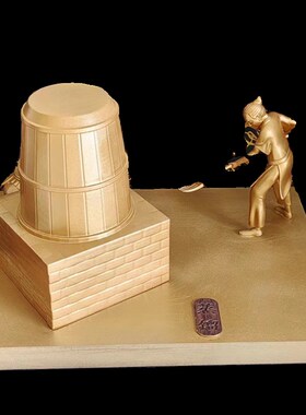 酿酒工艺流程雕塑酒文化沙盘微缩场景人物模型雕像酒馆摆件定制