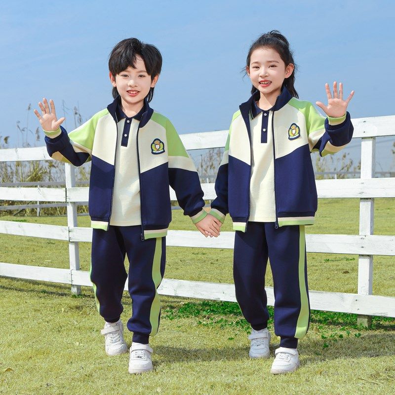 学院风校服套装小学生q春秋款四件套幼儿园老师园服班服夏季毕业